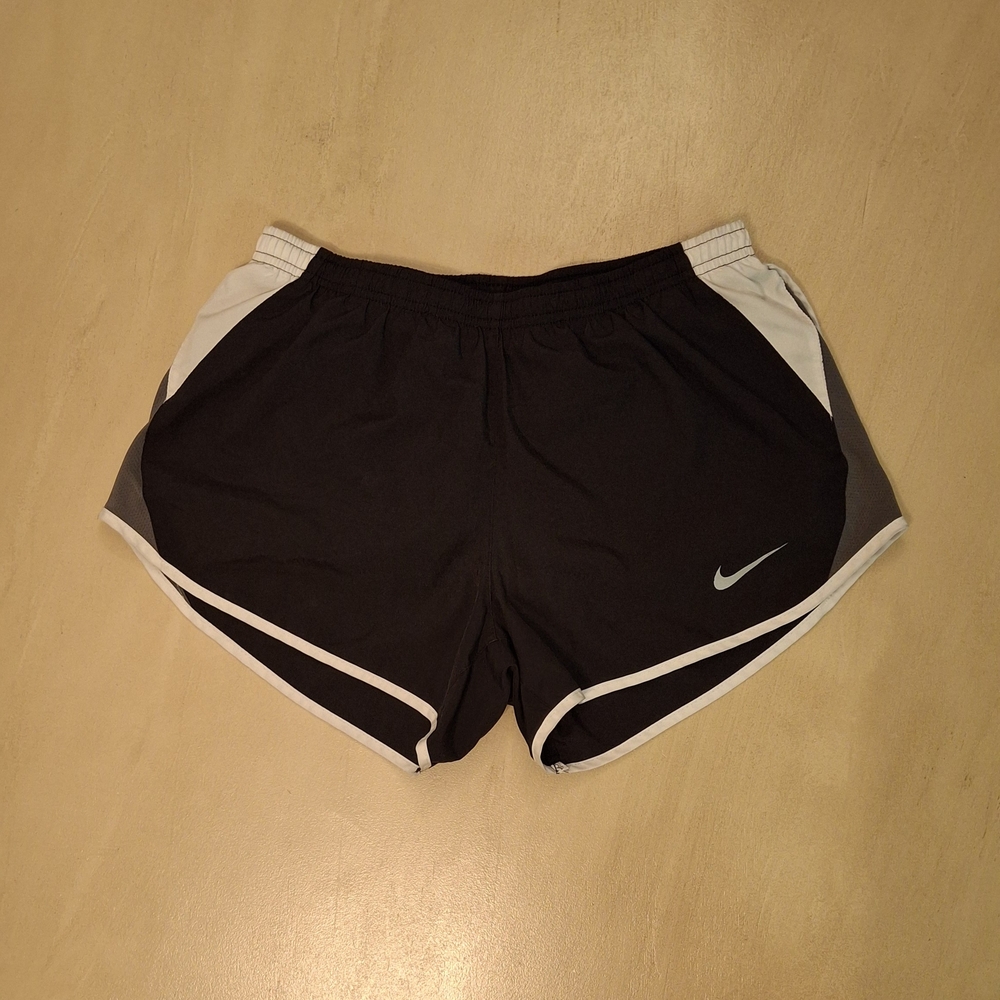 Nike Women's Black and White Shorts